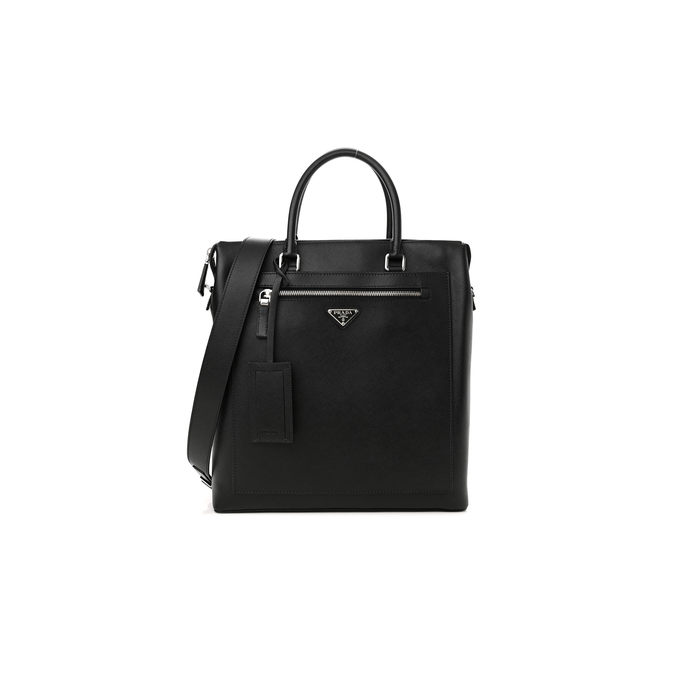 PRADA SAFFIANO TRAVEL TOTE BLACK 2VG046 (35*33*8cm)